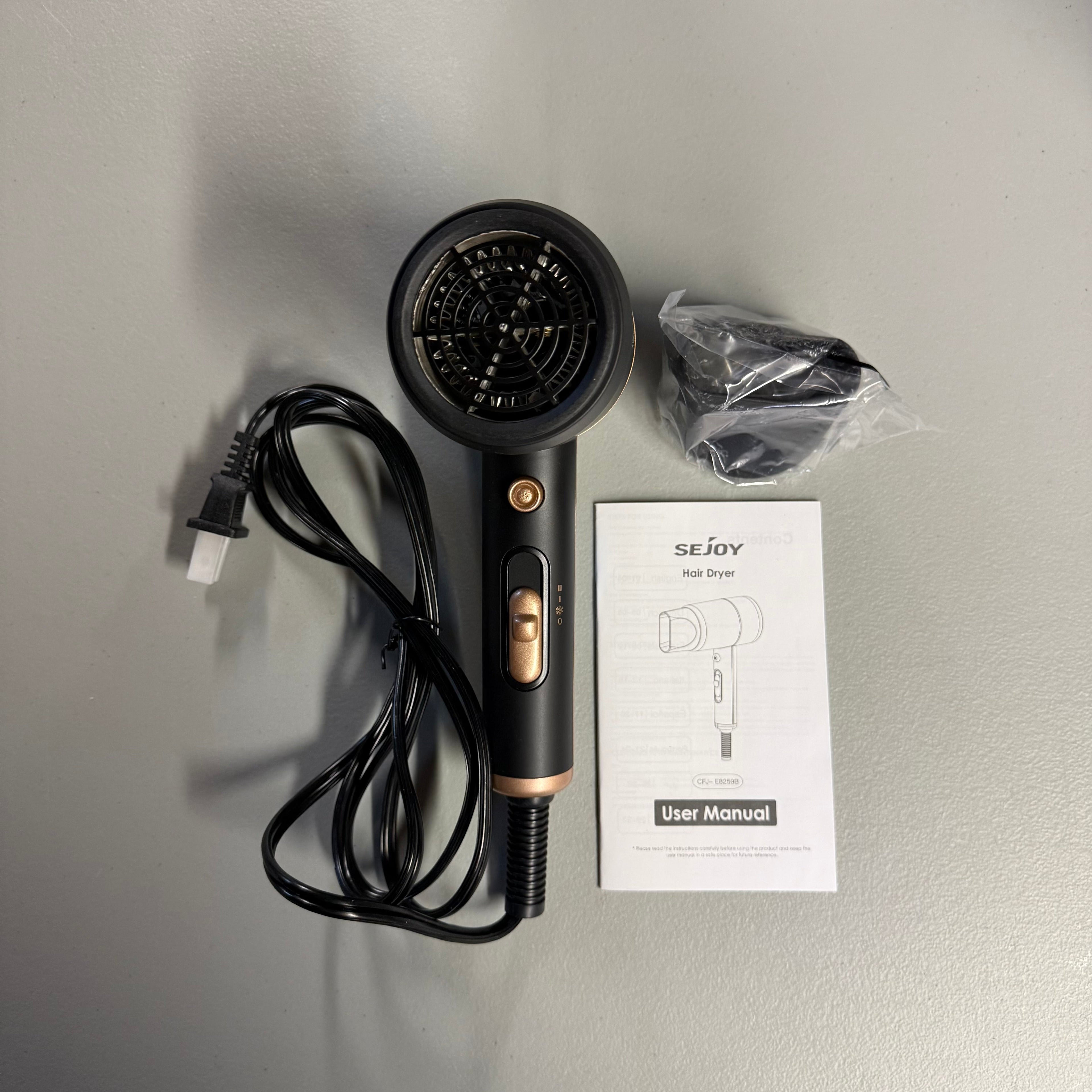 SEJOY Hair Dryer - 1800W Professional Ionic Hair Dryer