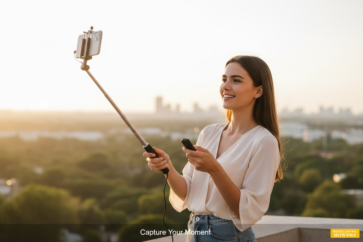 Tinksen Bluetooth Selfie Stick with Tripod Model 992 - Open Box Like New
