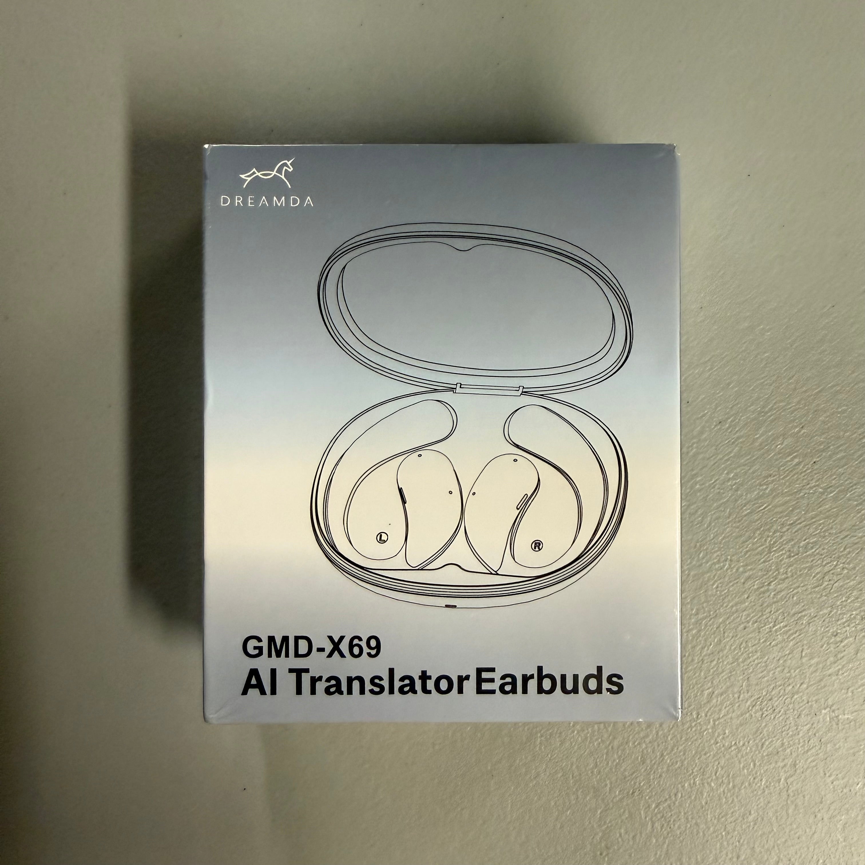 DREAMDA GMD-X69 AI Translator Earbuds - Wireless Bluetooth 5.4 (New Sealed)