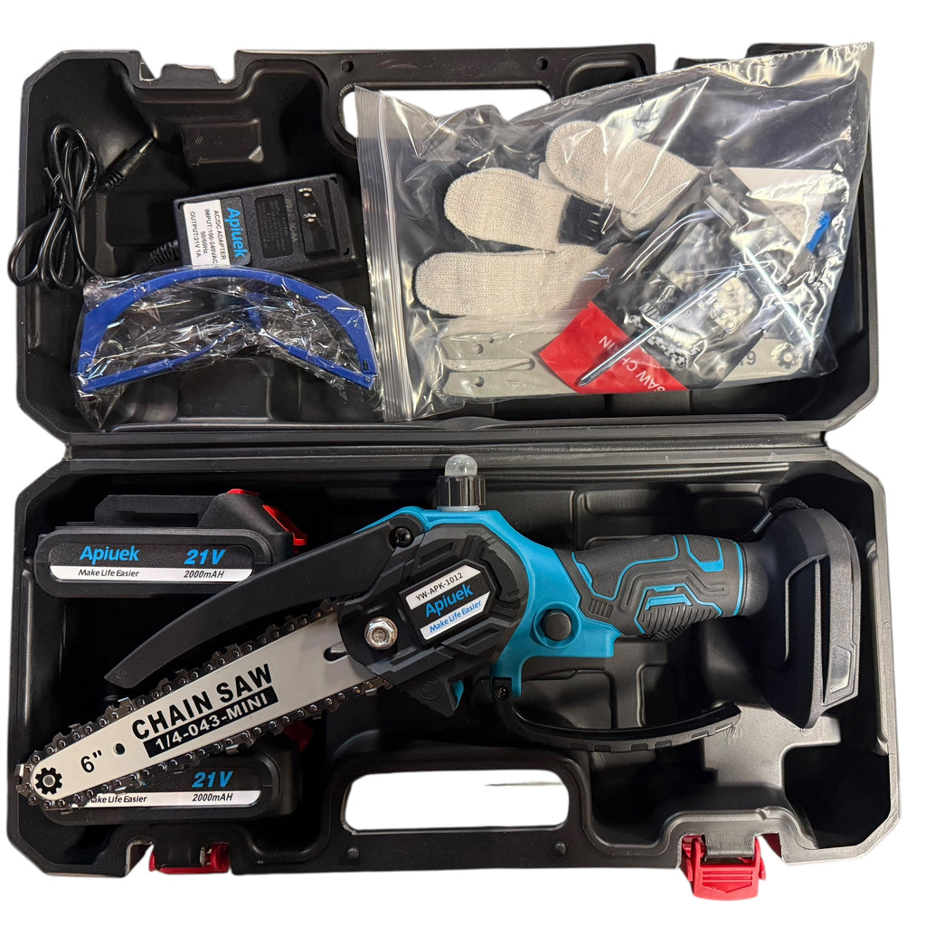 Apiuek 6" Mini Chainsaw - 21V Cordless - Open Box Like New