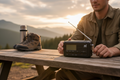 Emergency Alert Radio - NOAA Weather Radio with Solar Crank & Phone Charger (Open Box, Like New)