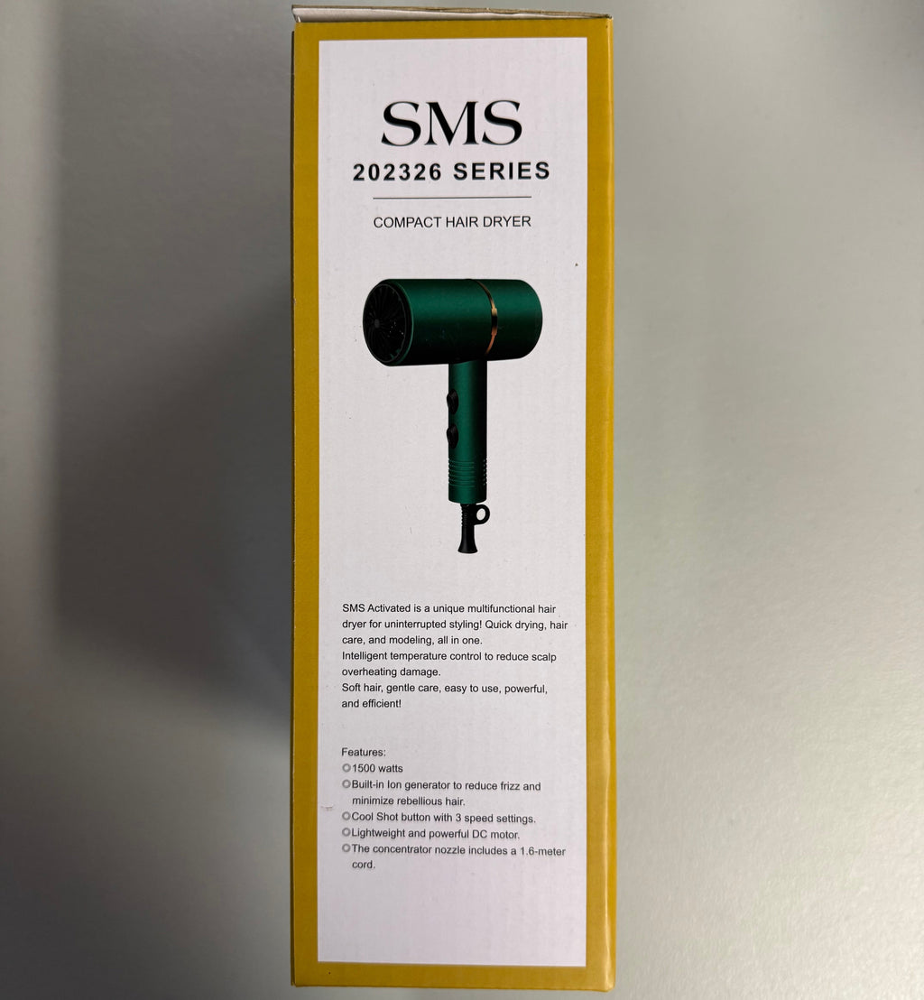 SMS 202326 Series Compact Hair Dryer - Green (Open Box)