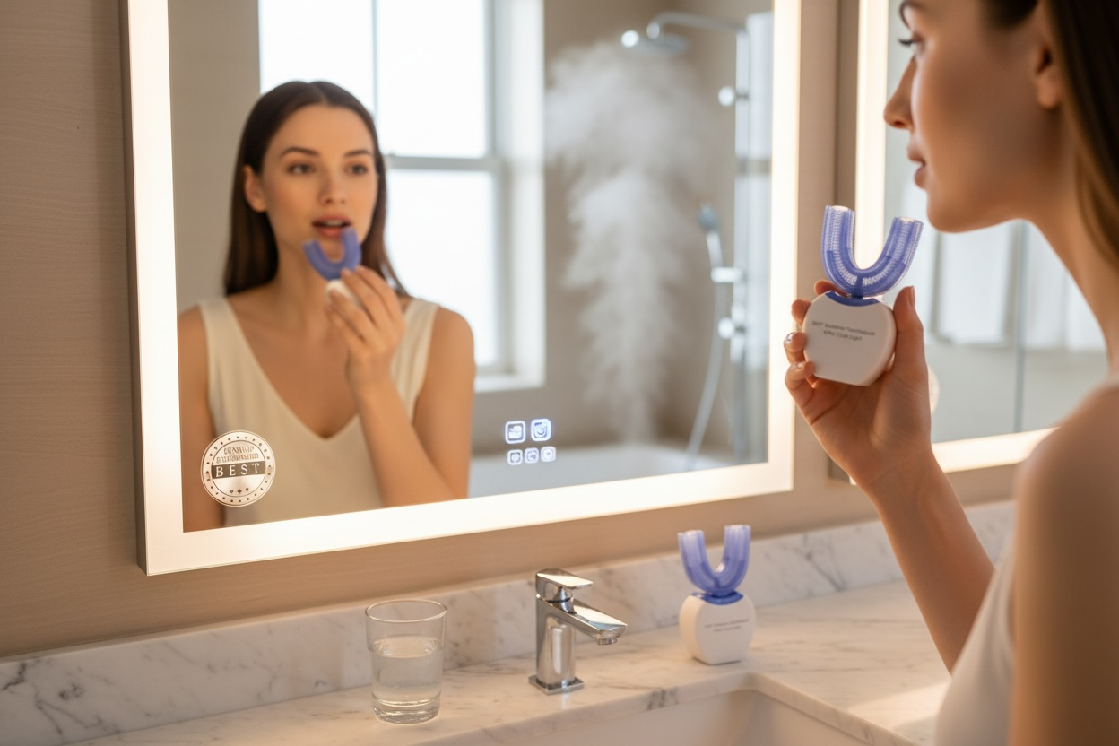 AI Intelligent 360° Automatic Electric Toothbrush with Whitening Kit - Brand New Sealed