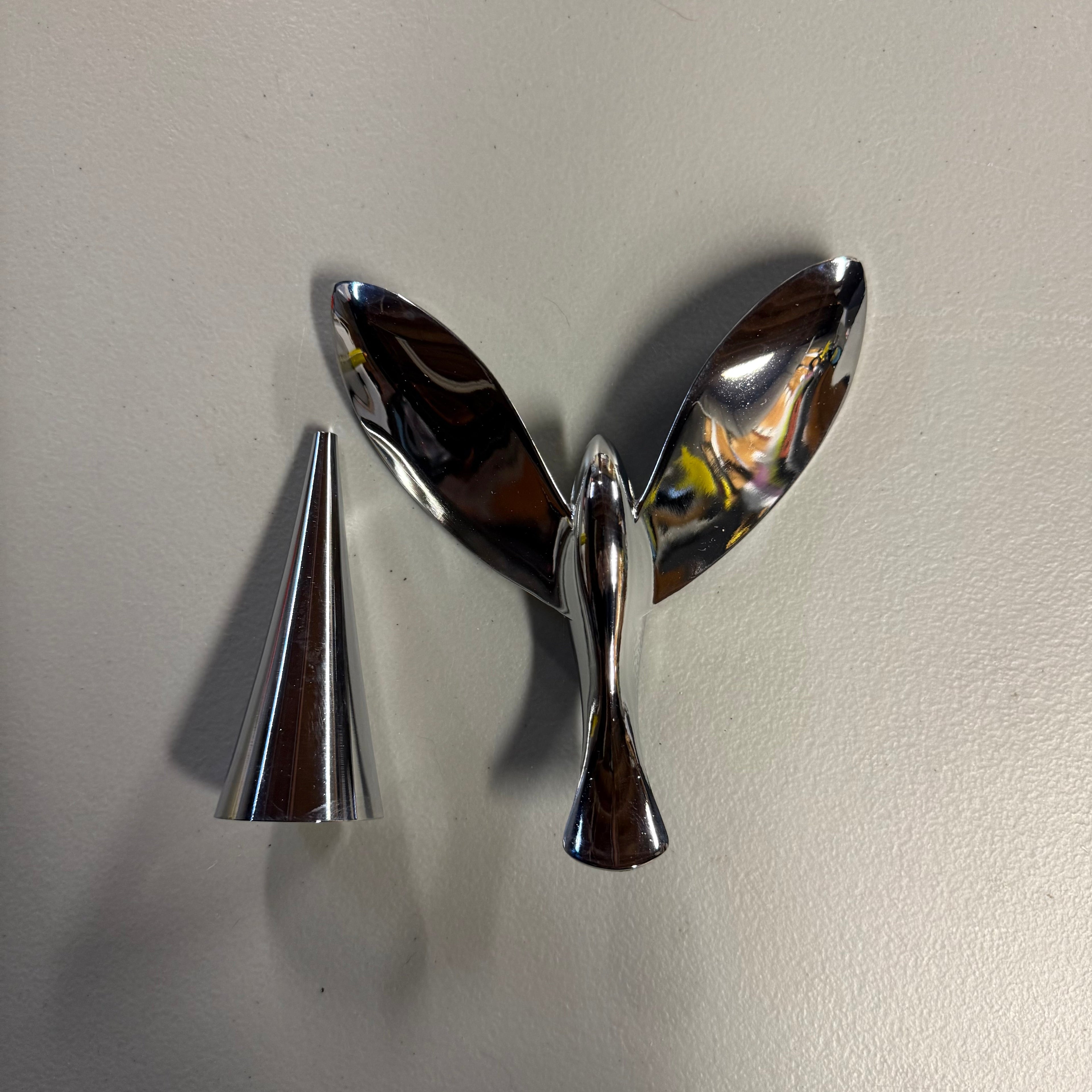 Whale Tail Bottle Opener Set - Chrome Finish Bar Accessory