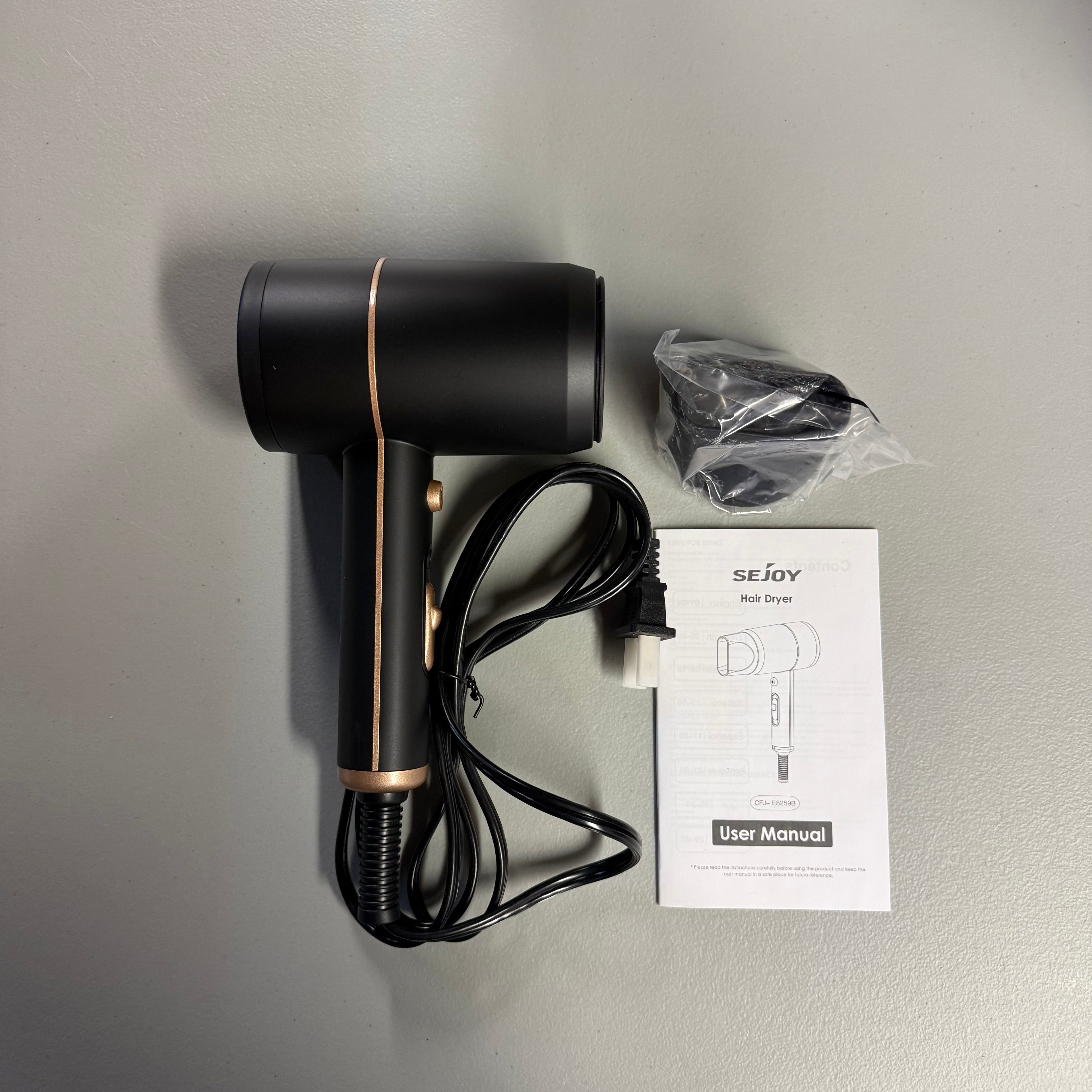 SEJOY Hair Dryer - 1800W Professional Ionic Hair Dryer
