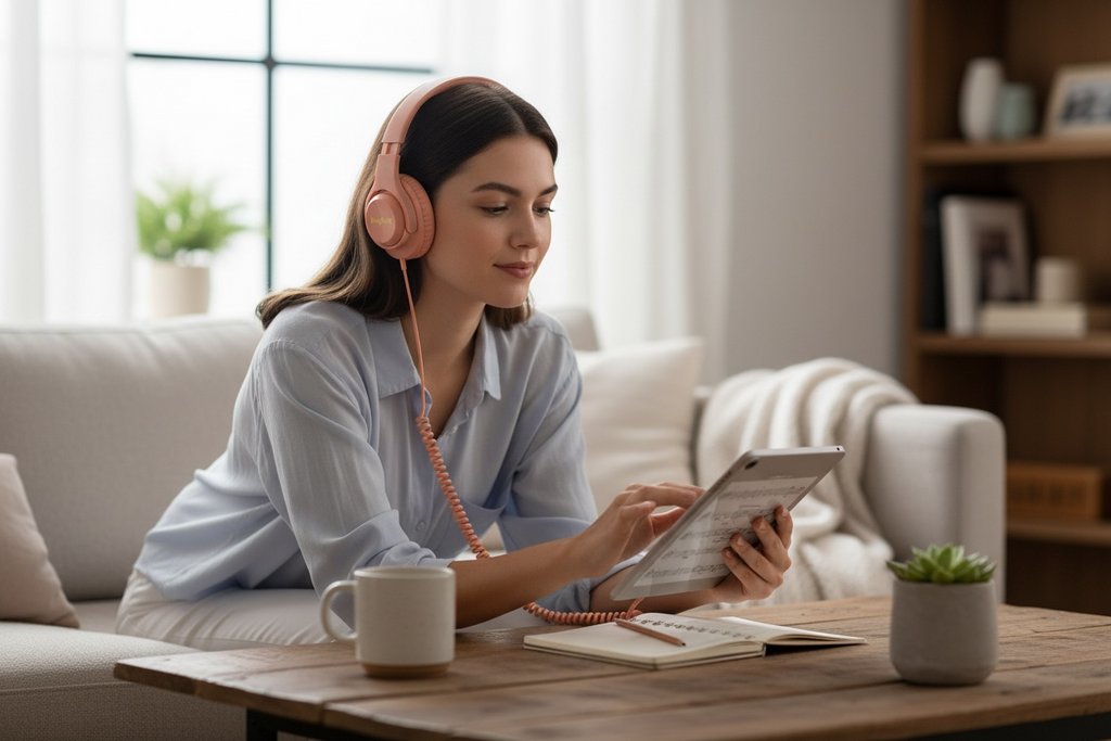 Heyday™ Wired Headphones - Peach