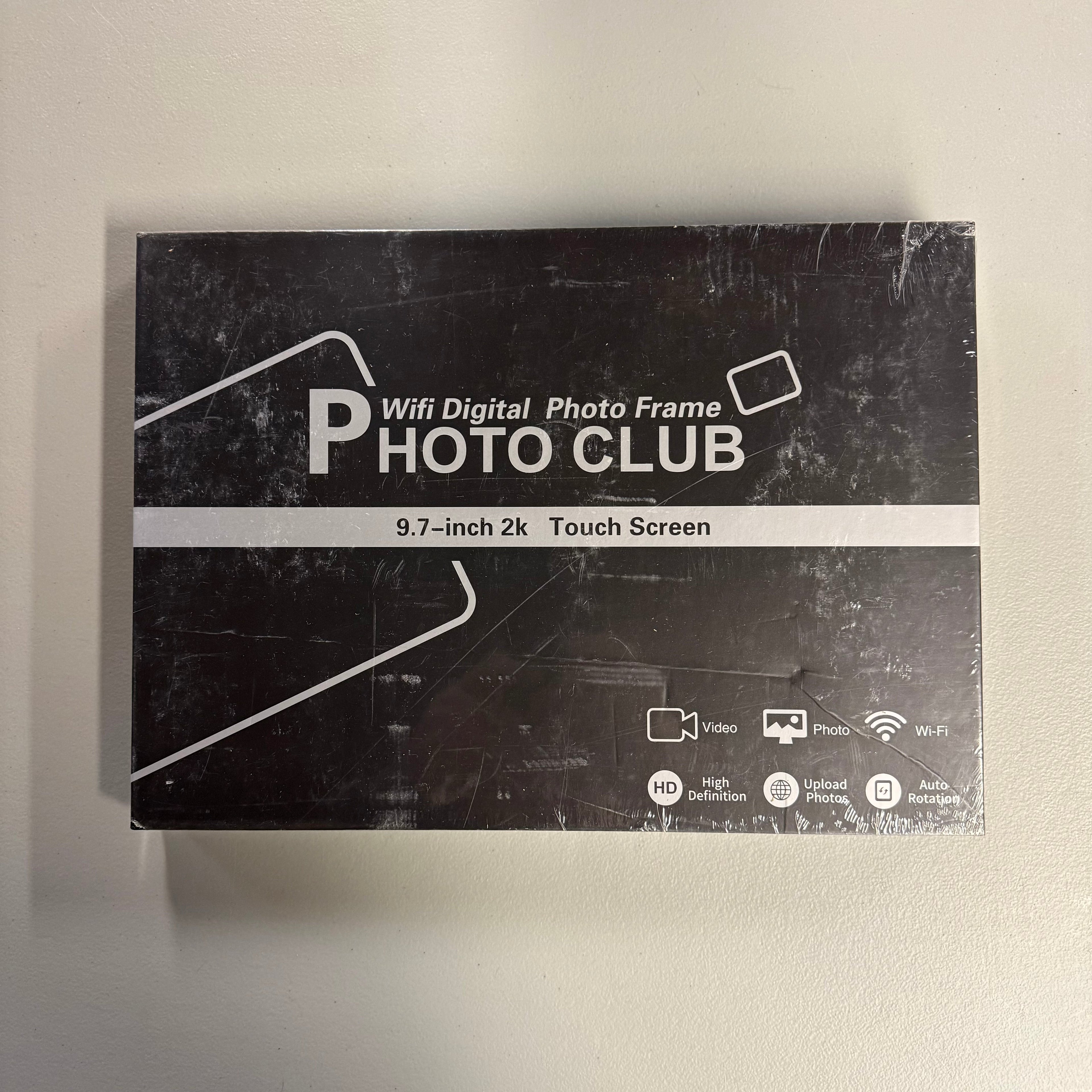 Photo Club 9.7-inch 2K WiFi Digital Photo Frame with Touch Screen (New)