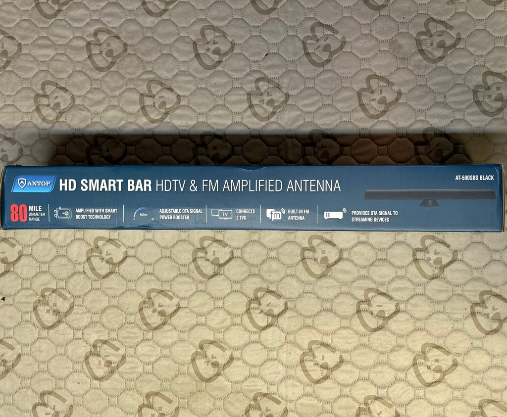 ANTOP HD Smart Bar Antenna AT-500SBS - 80 Mile Range (Open Box Like New)