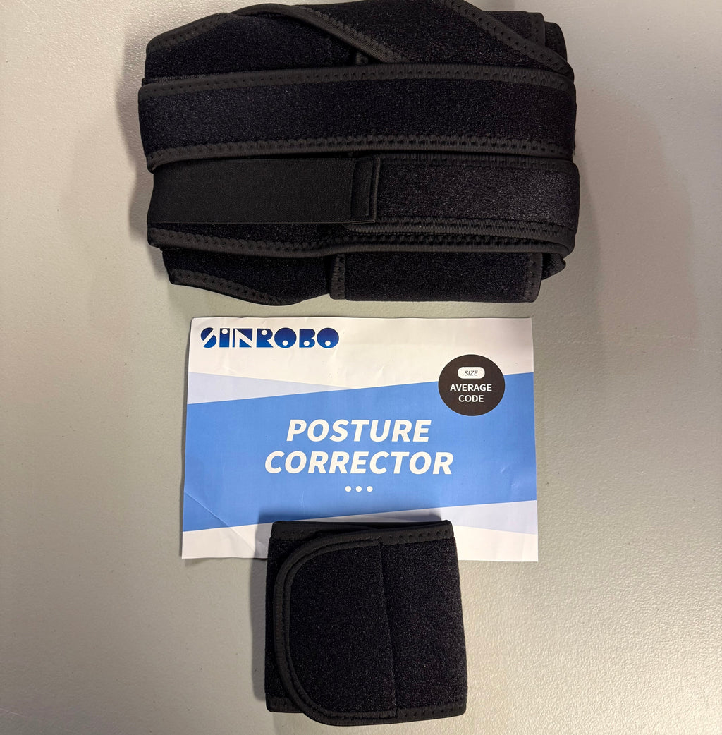 SINROBO Posture Corrector Back Brace - Size Average (Open Box, Like New)