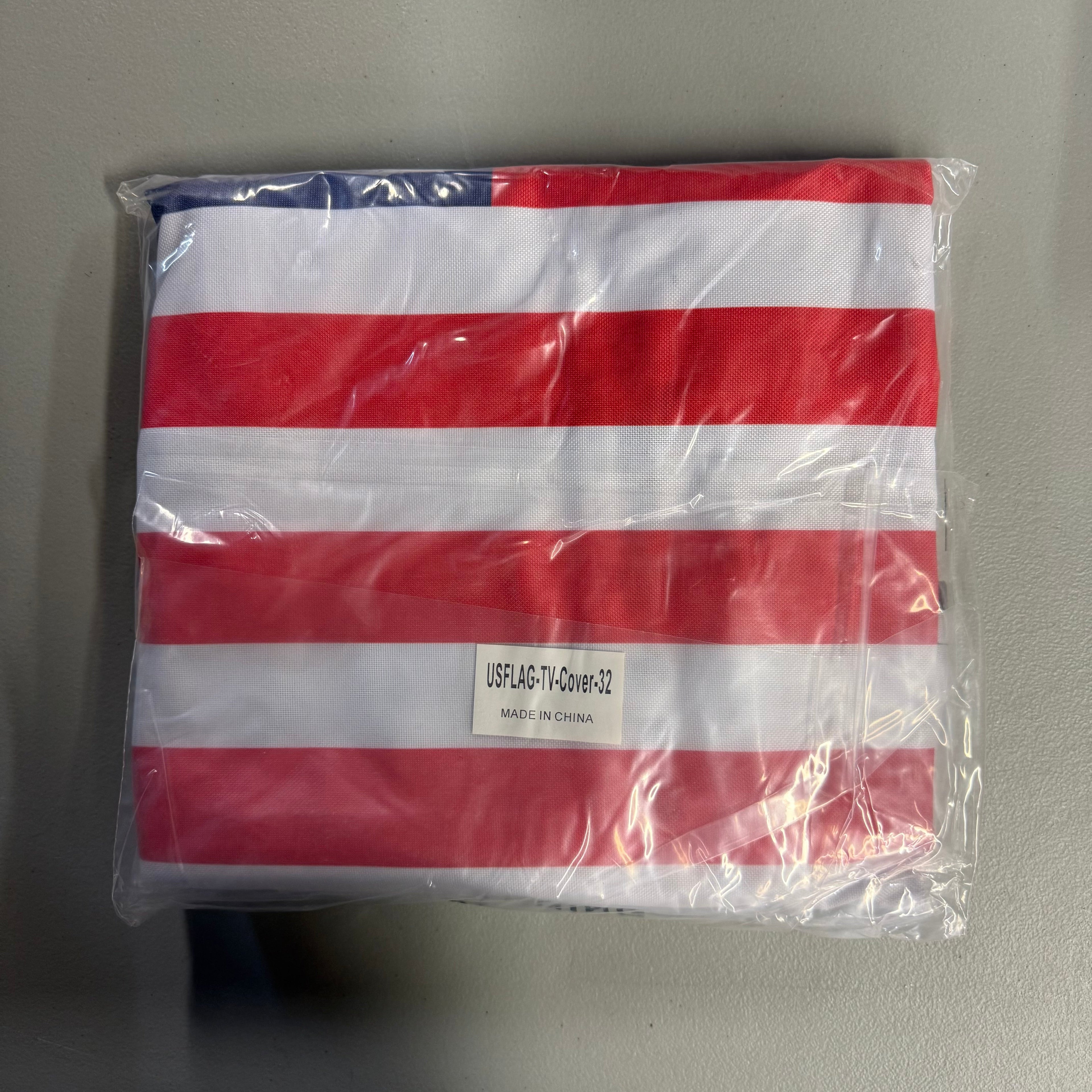 American Flag TV Cover - Fits 30-32 Inch Flat Screen TVs