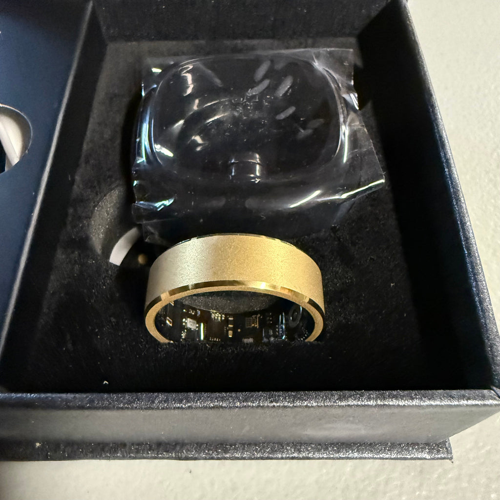 YULUKAO Smart Ring Health Tracker - Gold Size 10/11 (Open Box)