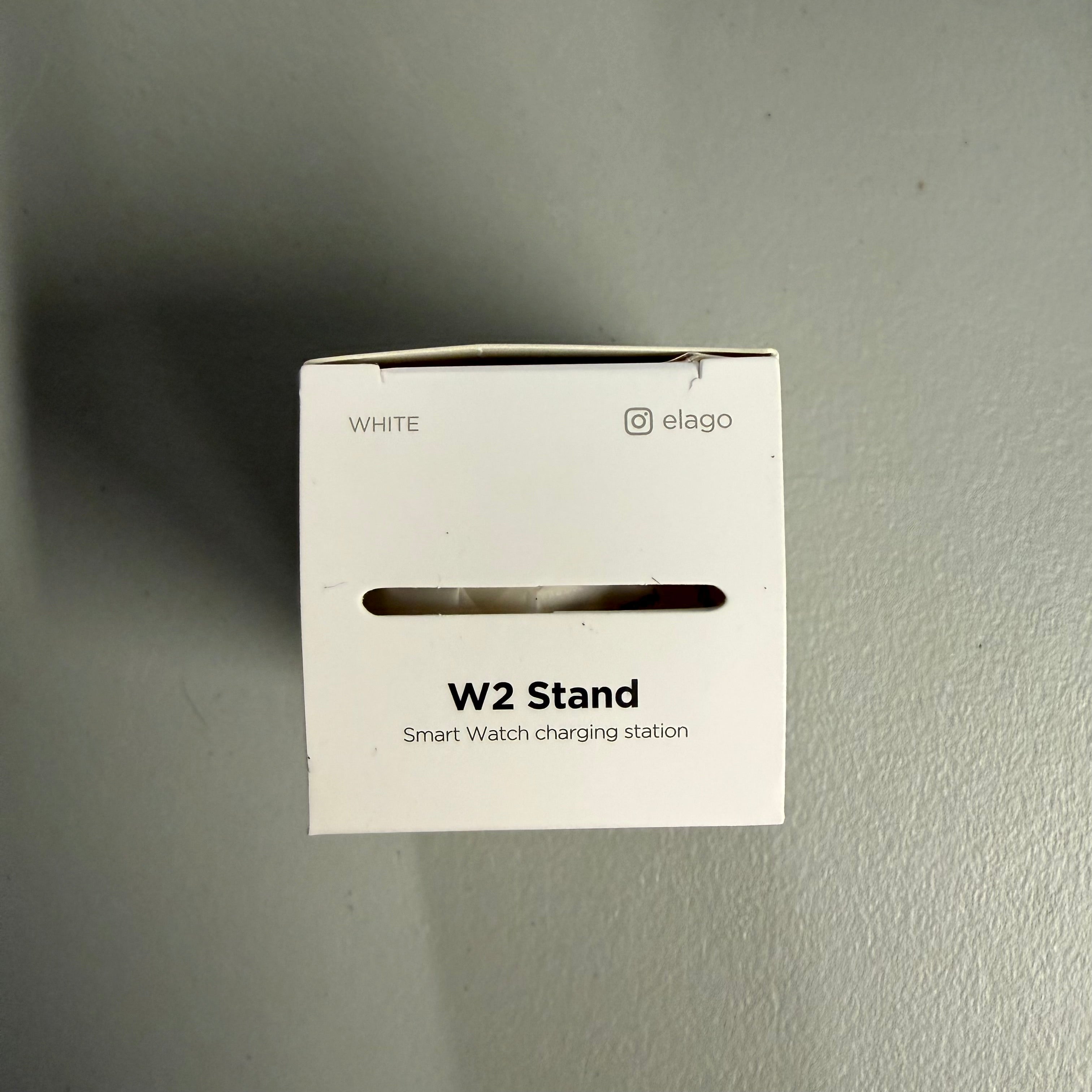 Elago W2 Stand Apple Watch Charging Station - White (Open Box Like New)