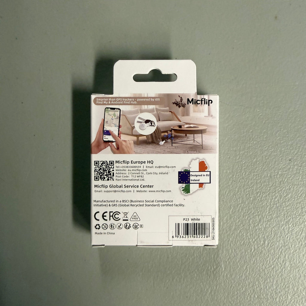 Micflip Anti-Loss Smart Tag - White (Open Box Like New)