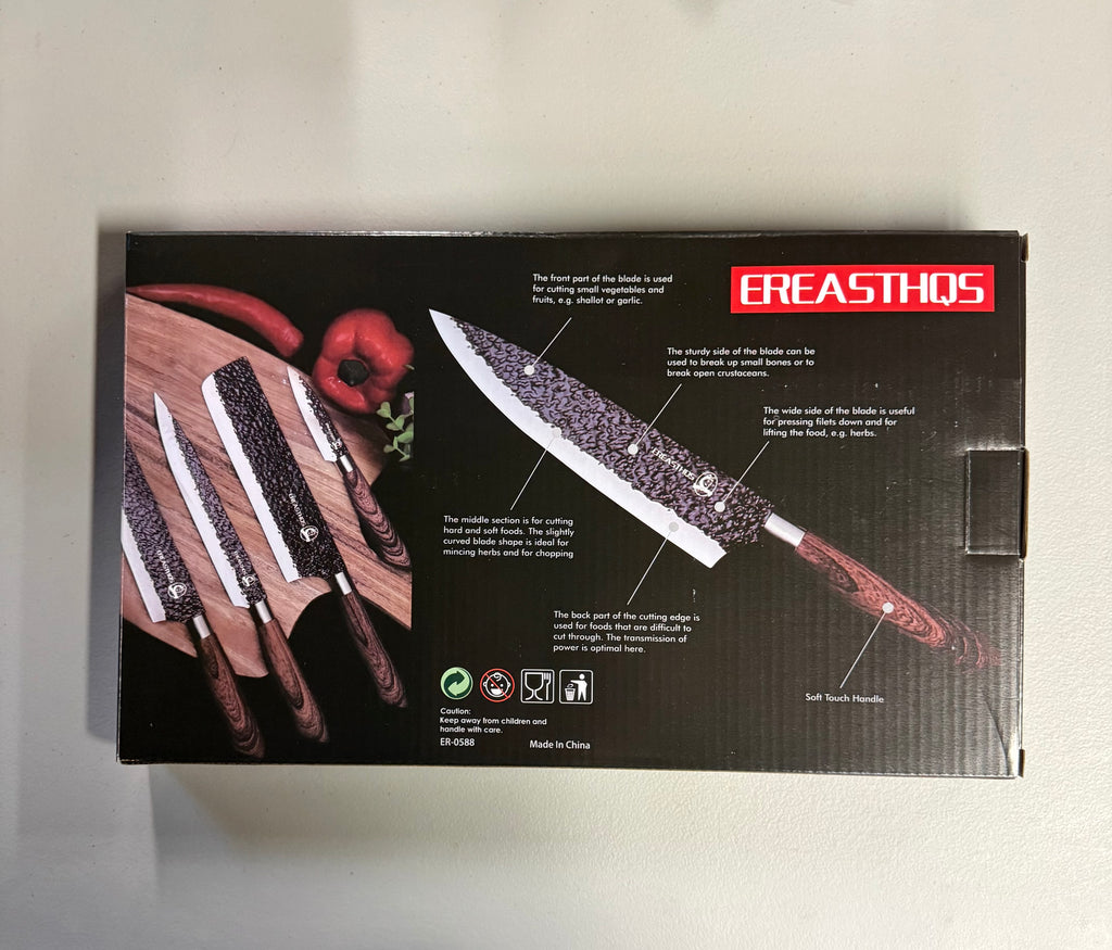 Ereasthos Daily Use Sharp Knives 6-Piece Set - Open Box Like New