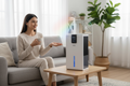 PSOS Dehumidifier 60W - Electric Home Dehumidifier with Colorful Lights - White