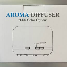 Aroma Diffuser - Essential Oil Diffuser with 7 LED Color Options & USB Power (500ml)
