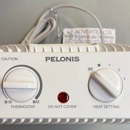 Pelonis Fan-Forced Ceramic Space Heater - 1500W Portable Room Heater (Open Box)
