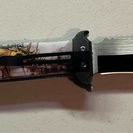 Tactical Folding Knife - Spring Assisted Pocket Knife with Decorative Handle Designs