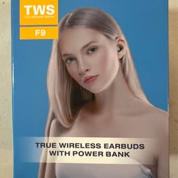 F9 True Wireless Earbuds - TWS Bluetooth Earbuds with Power Bank & Digital Display