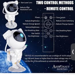 Astronaut Star Projector - Galaxy Projector Night Light with Remote Control & Multiple Modes