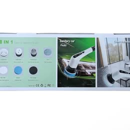 Electric Spin Scrubber - Cordless Power Cleaning Brush with 8 Replaceable Heads & Extension Handle