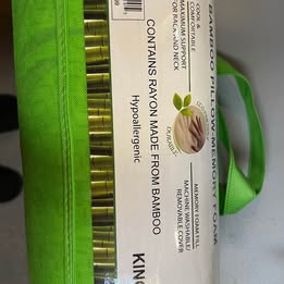 Bamboo Pillowcase Memory Foam Pillow - Hypoallergenic Cooling Pillow with Bamboo Cover