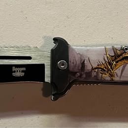 Tactical Folding Knife - Spring Assisted Pocket Knife with Decorative Handle Designs