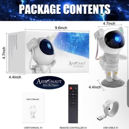Astronaut Star Projector - Galaxy Projector Night Light with Remote Control & Multiple Modes
