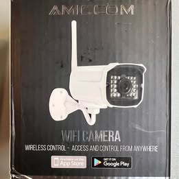 AMICCOM WiFi Camera - Wireless Outdoor Security Camera with Night Vision & Mobile App Control
