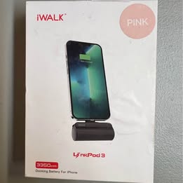 iWALK LinkPod S Portable Charger - 4500mAh Mini Power Bank for iPhone
