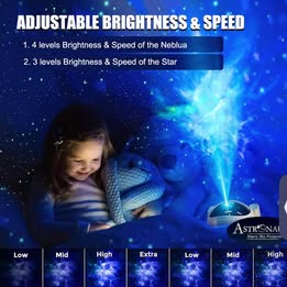 Astronaut Star Projector - Galaxy Projector Night Light with Remote Control & Multiple Modes