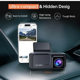 V300 Dash Camera - 2K HD Car Dashboard Camera with Super Night Vision & WiFi App
