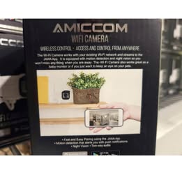 AMICCOM WiFi Camera - Wireless Outdoor Security Camera with Night Vision & Mobile App Control