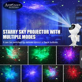 Astronaut Star Projector - Galaxy Projector Night Light with Remote Control & Multiple Modes
