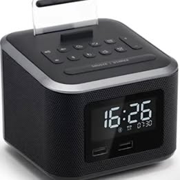 Emerson SmartSet Alarm Clock Radio - ER100120 with Qi Wireless Charging & Bluetooth Speaker