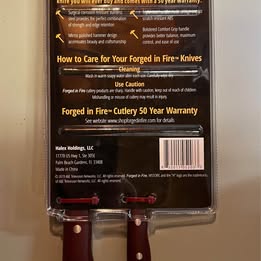 History Channel 2-Piece Chef Knife Set - Forged in Fire Damascus Steel Knives