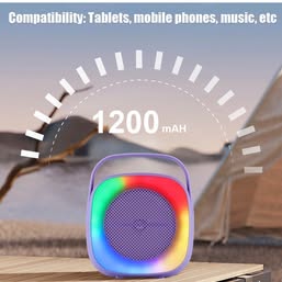 WS-1050BT Mobile Multimedia Speaker - Portable Bluetooth Speaker with RGB LED Lights