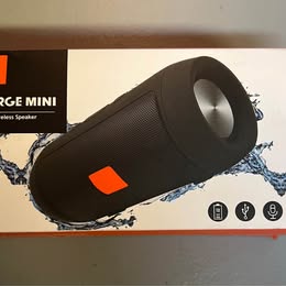 Charge Mini Portable Bluetooth Speaker - Waterproof Wireless Speaker with Splashproof Design