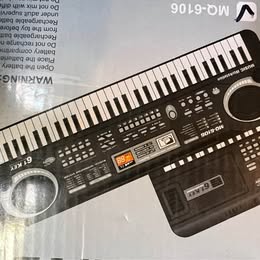 61-Key Electronic Keyboard - Musical Information System with Built-in Speakers & Stand