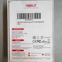 iWALK LinkPod S Portable Charger - 4500mAh Mini Power Bank for iPhone