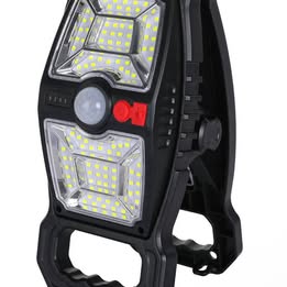 Solar Motion Sensor Security Light - 3-Head LED Outdoor Spotlight with PIR Detection