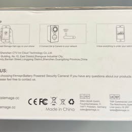 Clemage Wireless Security Camera - IP65 Waterproof WiFi Camera with Smart PIR Motion Detection