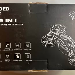 EC210 2-in-1 Drone - Headless Mode, 3-Speed, Circle Fly & Brilliant Light