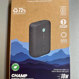 Nimble CHAMP Portable Charger - 10000mAh Eco-Friendly Power Bank with 72% Recycled Plastic