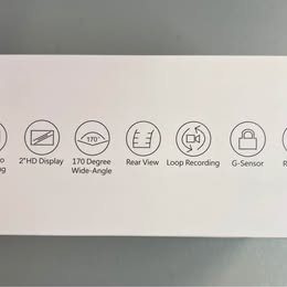 Dual Lens Dash Camera - 2.7" HD 1296P Front & Rear Car DVR with Night Vision & G-Sensor