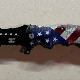 Tactical Folding Knife - Spring Assisted Pocket Knife with Decorative Handle Designs