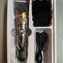 FC-20 Professional Hair Trimmer - Rechargeable Cordless Clipper with Guide Combs