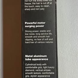 Professional Hair Trimmer - Metal Aluminum Gold Dragon Design Clipper with Powerful Motor