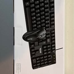 Wired Keyboard and Mouse Combo - USB Desktop Keyboard & Mouse Set