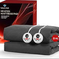 Heated Mattress Pad - Electric Warming Mattress Cover with Dual Controllers